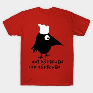 Funny raven as a cook T-Shirt